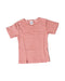 A Red T Shirts from Petit Bateau in size 4T for girl. (Front View)