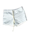 A White Swim Shorts from Dilly & Fin in size 3T for girl. (Front View)