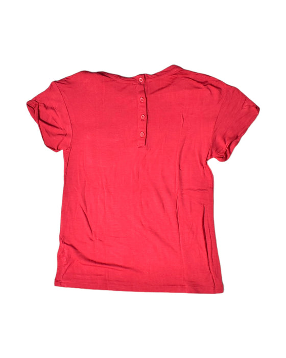 A Red Short Sleeve Tops from Chateau de Sable in size 10Y for girl. (Back View)