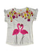 A White Short Sleeve Tops from Du Pareil au même in size 8Y for girl. (Front View)