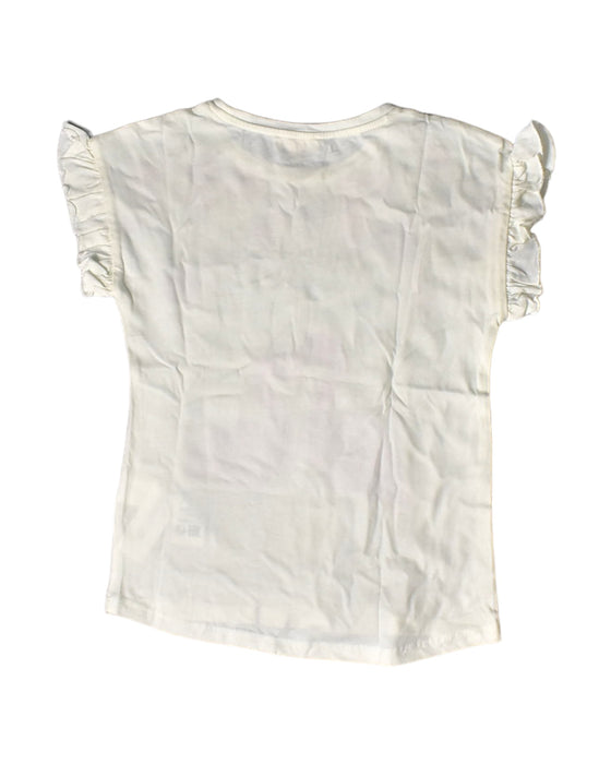 A White Short Sleeve Tops from Du Pareil au même in size 8Y for girl. (Back View)