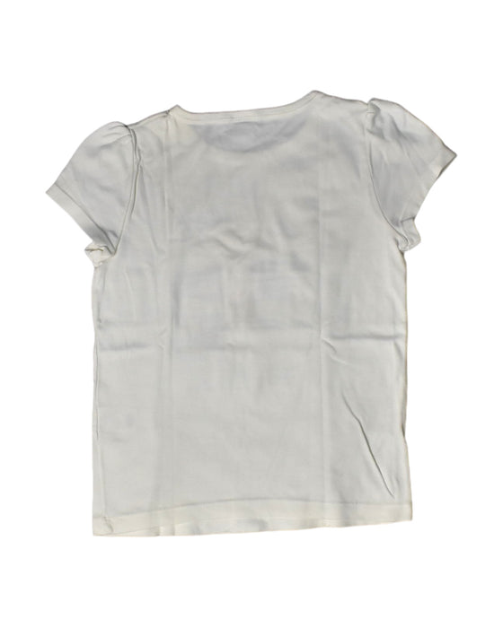 A White Short Sleeve Tops from Petit Bateau in size 10Y for girl. (Back View)