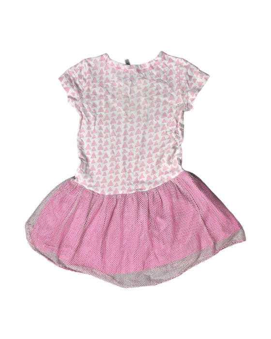 A Pink Short Sleeve Dresses from Coccodrillo in size 4T for girl. (Back View)