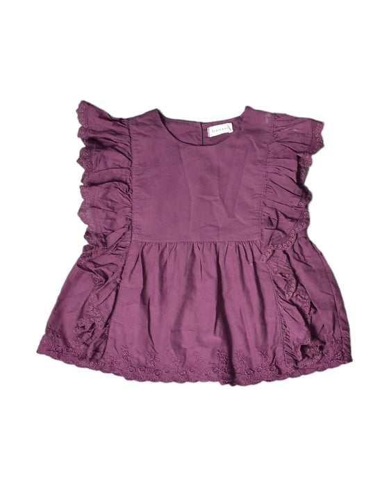 A Burgundy Sleeveless Tops from Jamie Kay in size 3T for girl. (Front View)