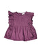 A Burgundy Sleeveless Tops from Jamie Kay in size 3T for girl. (Front View)