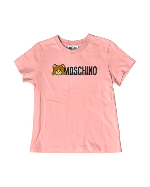 A Pink T Shirts from Moschino in size 6T for girl. (Front View)