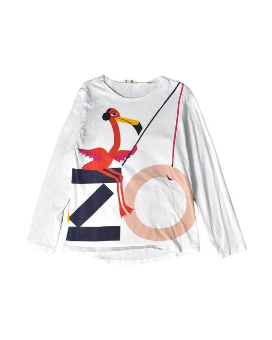 A White Long Sleeve Tops from Kenzo in size 10Y for girl. (Front View)