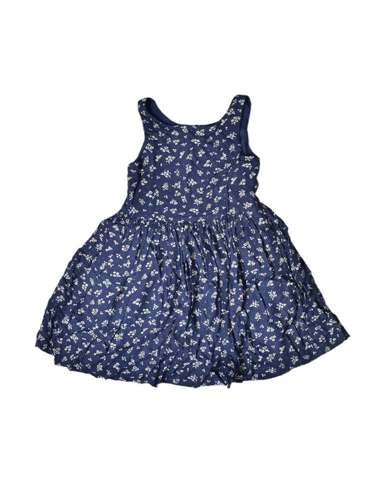 A Blue Sleeveless Dresses from Polo Ralph Lauren in size 5T for girl. (Front View)