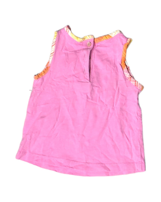 A Pink Sleeveless Tops from Tommy Hilfiger in size 6-12M for girl. (Back View)