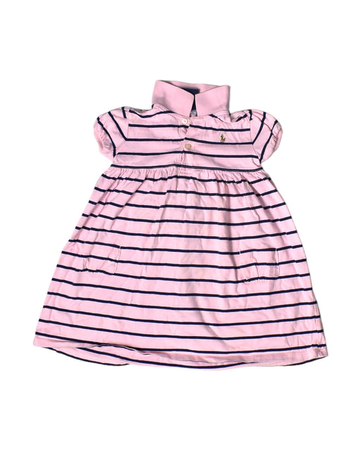 A Pink Short Sleeve Dresses from Ralph Lauren in size 18-24M for girl. (Front View)