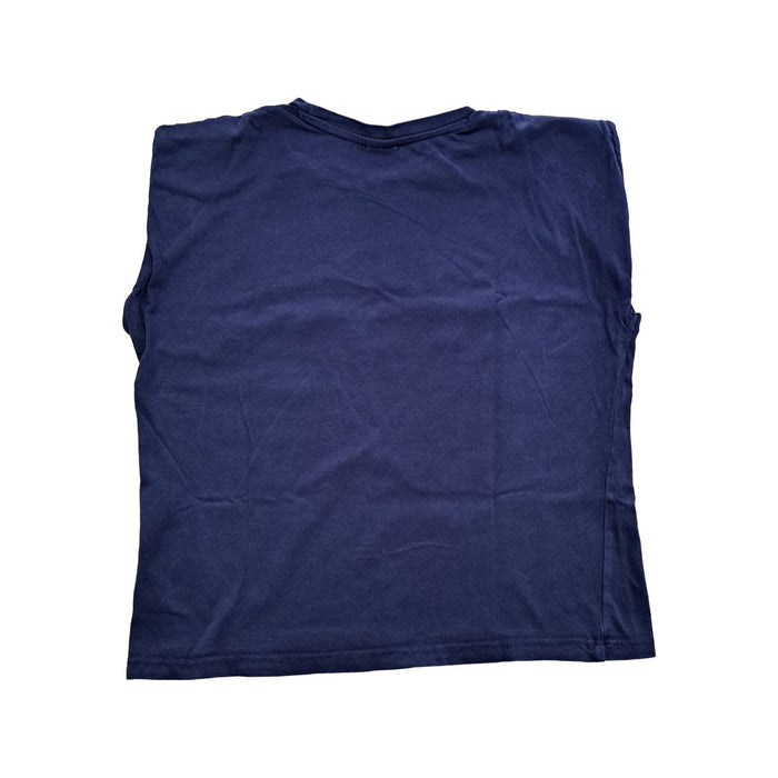 A Navy Sleeveless Tops from s.Oliver in size S for neutral. (Back View)