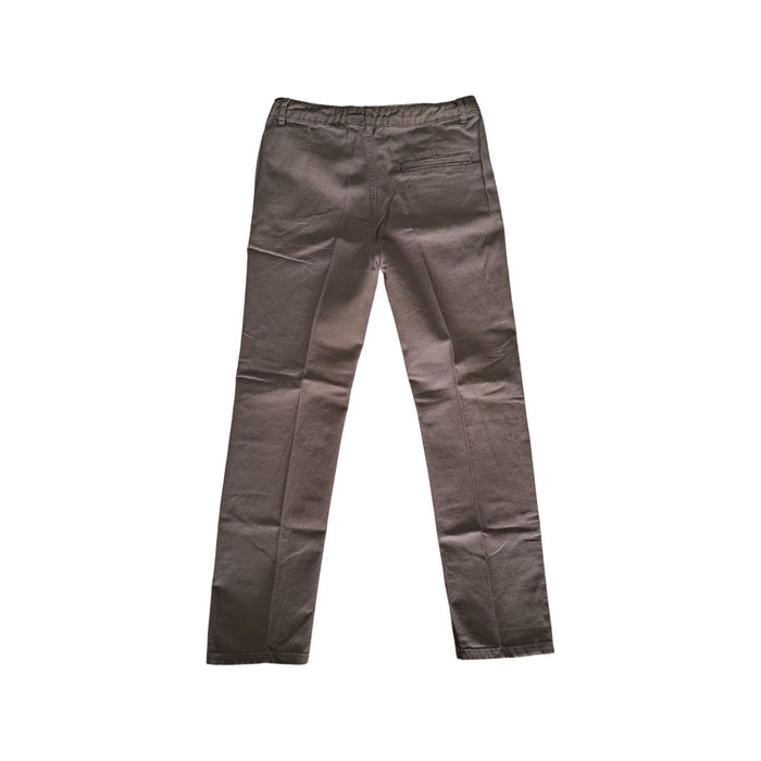 A Brown Casual Pants from PONEY in size 9Y for boy. (Back View)