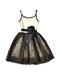 A Black Sleeveless Dresses from EleStory in size 18-24M for girl. (Back View)