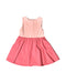 A Pink Sleeveless Dresses from Our Mini Nature in size 3T for girl. (Front View)