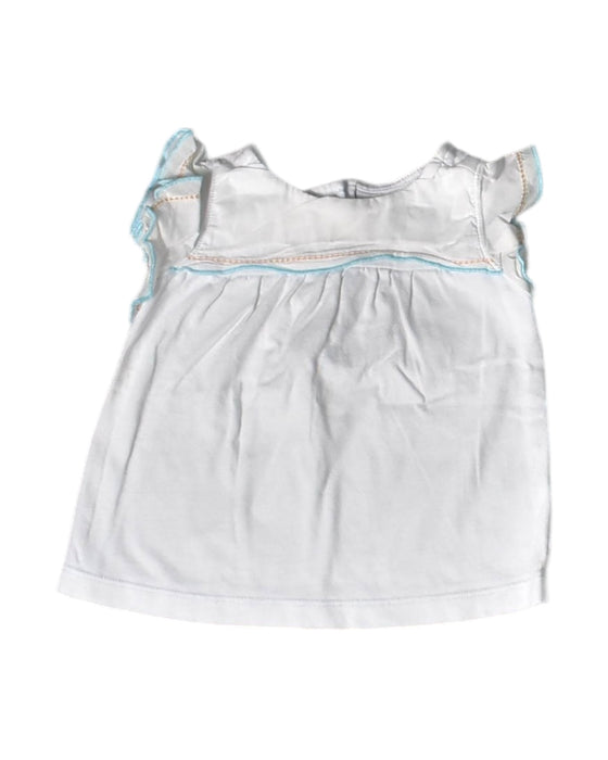 A White Short Sleeve Tops from Janie & Jack in size 6-12M for girl. (Front View)