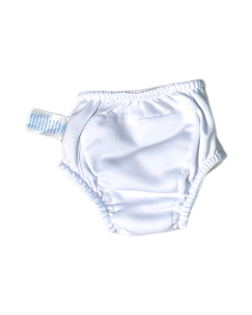 A White Swim Diapers from i play in size 3-6M for neutral. (Front View)