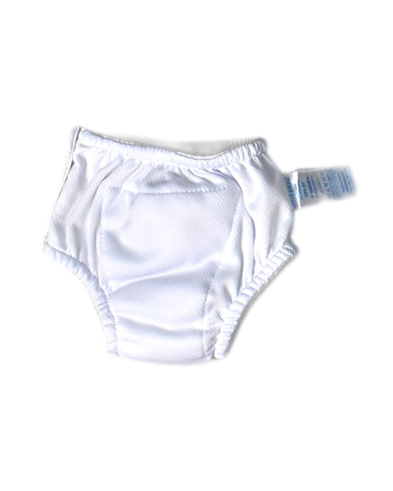 A White Swim Diapers from i play in size 3-6M for neutral. (Back View)