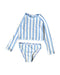 A Blue Swim Sets from Seed in size 3T for girl. (Front View)