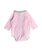 A Pink Long Sleeve Bodysuits from Chateau de Sable in size 12-18M for girl. (Back View)