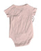 A Pink Short Sleeve Bodysuits from Chateau de Sable in size 12-18M for girl. (Back View)