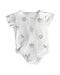 A White Short Sleeve Bodysuits from Elly in size 0-3M for boy. (Back View)