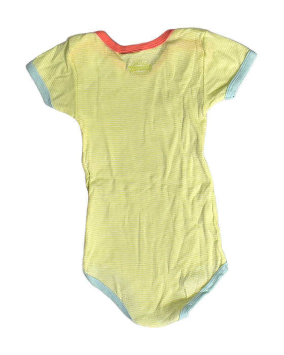 A Yellow Short Sleeve Bodysuits from Petit Bateau in size 3T for girl. (Back View)