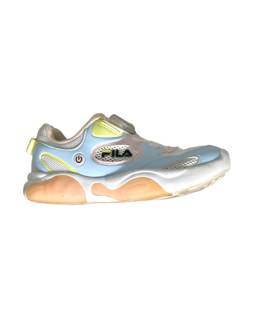 A Blue Sneakers from Fila in size 6T for girl. (Front View)