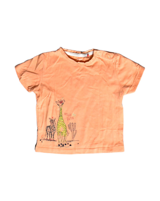 A Orange Short Sleeve Tops from s.Oliver in size 6-12M for girl. (Front View)