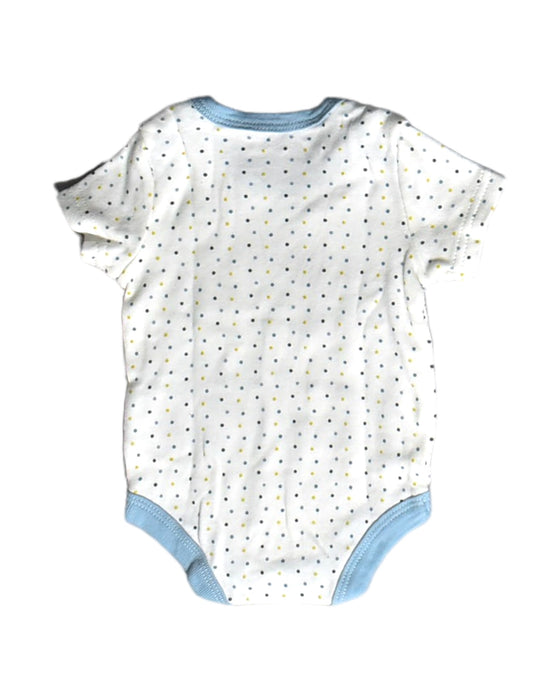 A White Short Sleeve Bodysuits from Rock-a-bye Baby Boutique in size 0-3M for girl. (Back View)