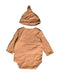 A Orange Gift Sets from Rabbit + Bear in size 3-6M for girl. (Back View)