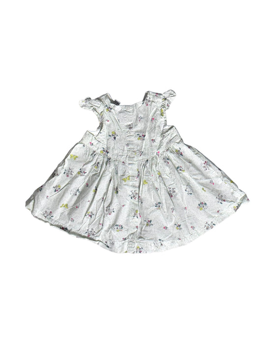 A White Sleeveless Dresses from Petit Bateau in size 3-6M for girl. (Back View)