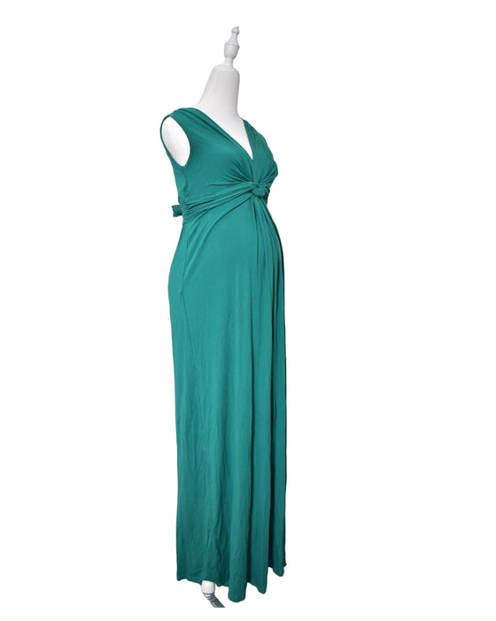 A Green Sleeveless Dresses from Seraphine in size XS for maternity. (Front View)