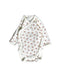 A White Long Sleeve Bodysuits from Petit Bateau in size Newborn for boy. (Front View)