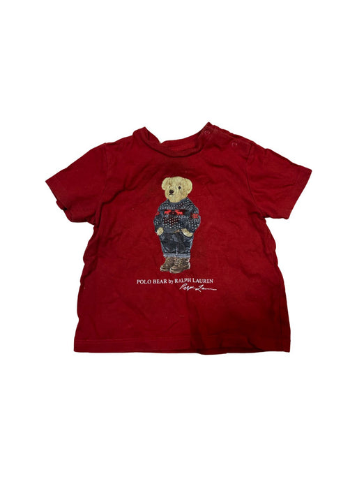 A Red Short Sleeve T Shirts from Ralph Lauren in size 12-18M for neutral. (Front View)