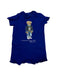 A Navy Short Sleeve Rompers from Ralph Lauren in size 6-12M for boy. (Front View)