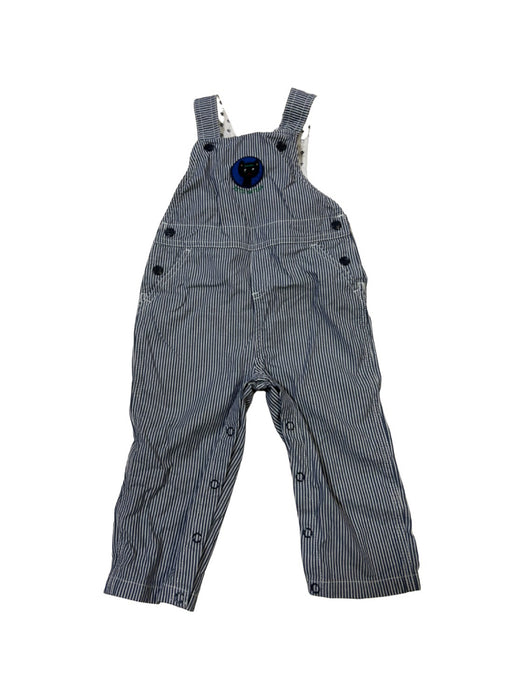 A Blue Long Overalls from Petit Bateau in size 12-18M for neutral. (Front View)