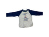 A Blue Long Sleeve T Shirts from Petit Bateau in size 12-18M for boy. (Front View)