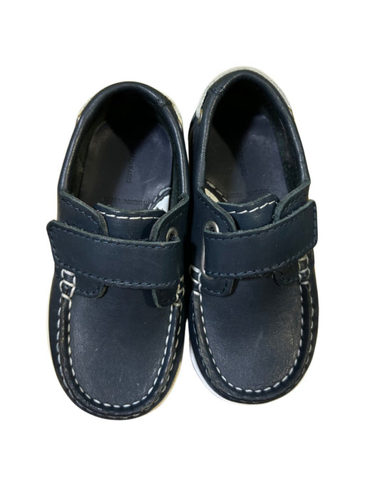 A Navy Loafers & Moccasins from Jacadi in size 18-24M for neutral. (Front View)