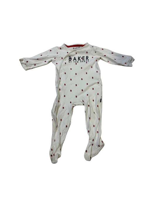 A White Onesies from Baker by Ted Baker in size 18-24M for neutral. (Front View)