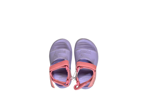 A Purple Sandals from Puma in size 18-24M for girl. (Front View)