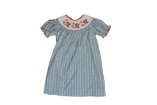 A Blue Short Sleeve Dresses from Castles & Crowns in size 2T for girl. (Front View)