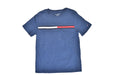 A Blue Short Sleeve T Shirts from Tommy Hilfiger in size 7Y for boy. (Front View)