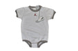 A Grey Short Sleeve Bodysuits from Air Jordan in size 18-24M for boy. (Front View)