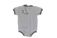 A Grey Short Sleeve Bodysuits from Air Jordan in size 18-24M for boy. (Back View)