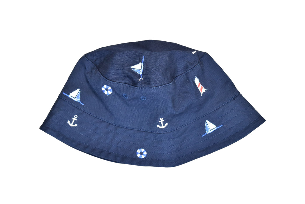 A Blue Sun Hats from Janie & Jack in size 3T for boy. (Front View)