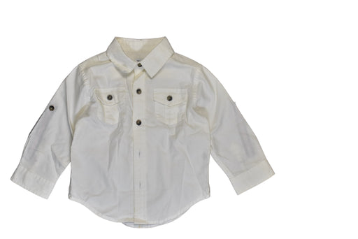 A White Long Sleeve Shirts from Janie & Jack in size 12-18M for boy. (Front View)