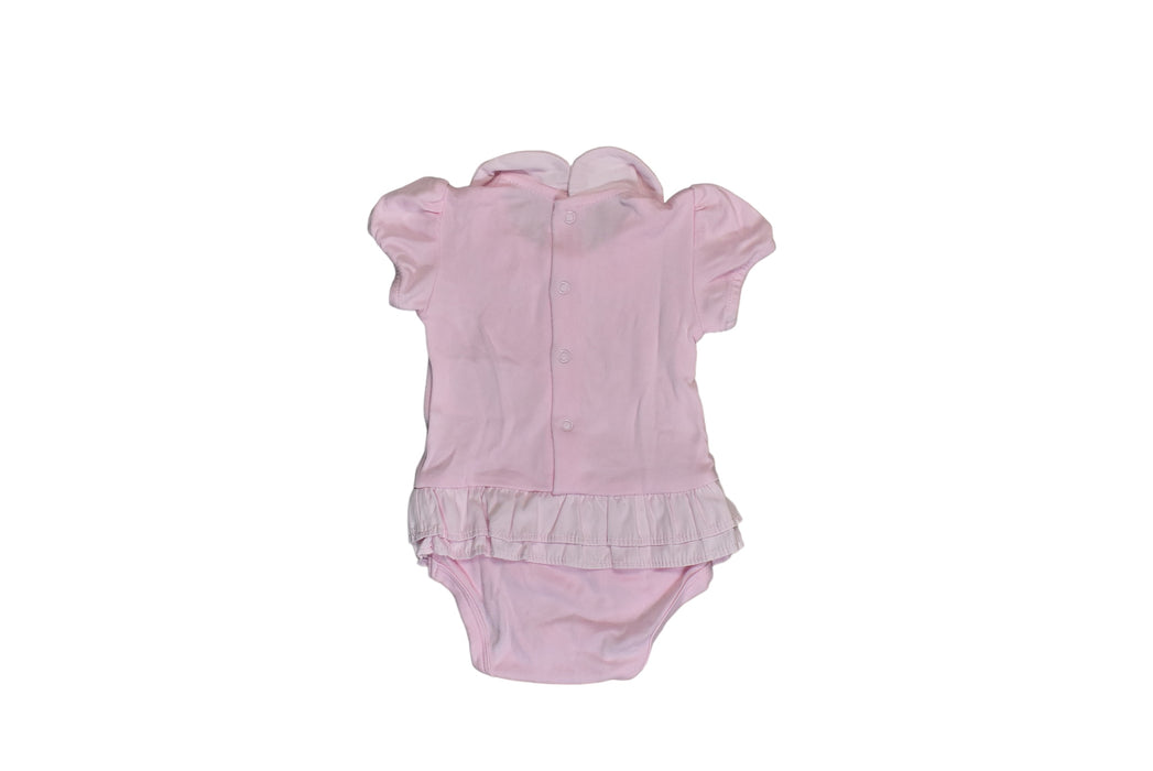 A Pink Short Sleeve Bodysuits from Mayoral in size 6-12M for girl. (Back View)