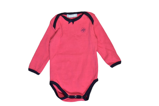 A Red Long Sleeve Bodysuits from Amor in size 0-3M for girl. (Front View)