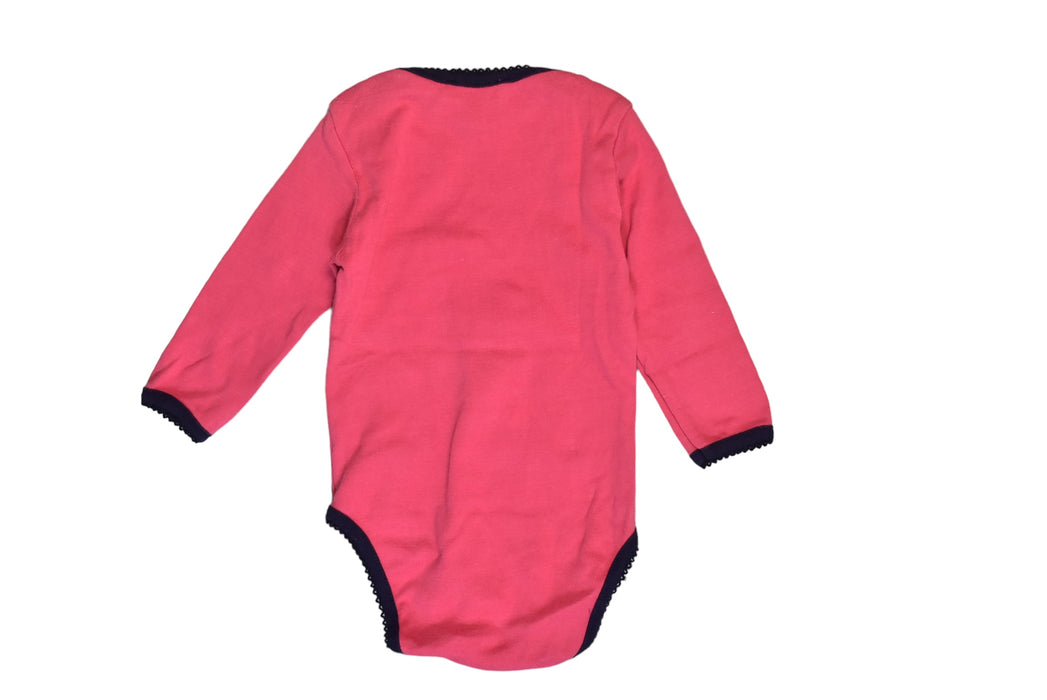 A Red Long Sleeve Bodysuits from Amor in size 0-3M for girl. (Back View)