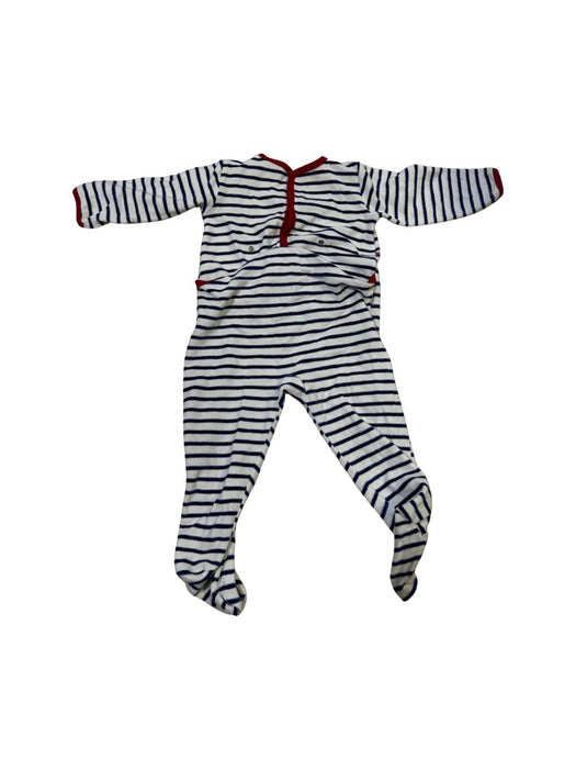 A White Onesies from Petit Bateau in size 18-24M for neutral. (Back View)